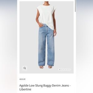 Agolde low slung baggy size 22